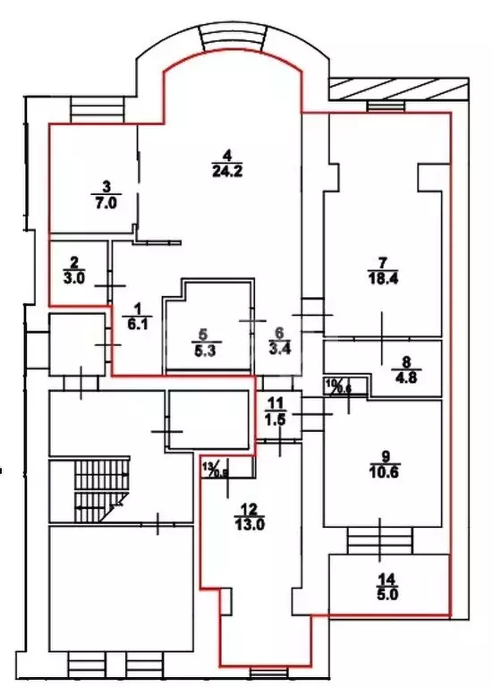 4-комнатная квартира: Саратов, улица имени Н.В. Гоголя, 1 (98.8 м) - Фото 0