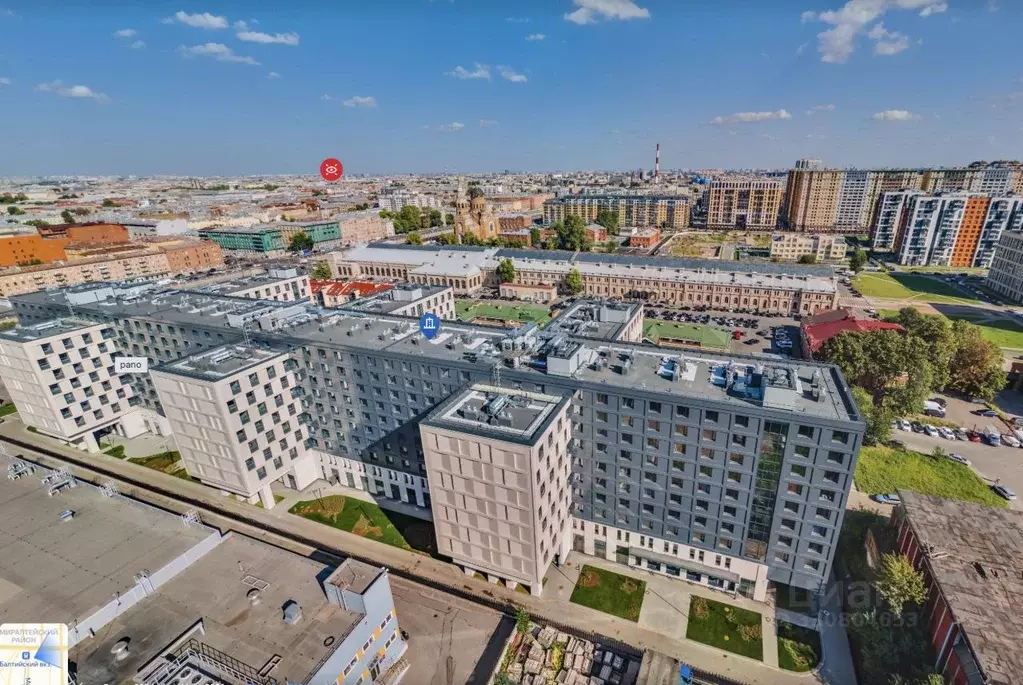 Студия Санкт-Петербург бул. Измайловский, 1к2 (25.5 м) - Фото 2