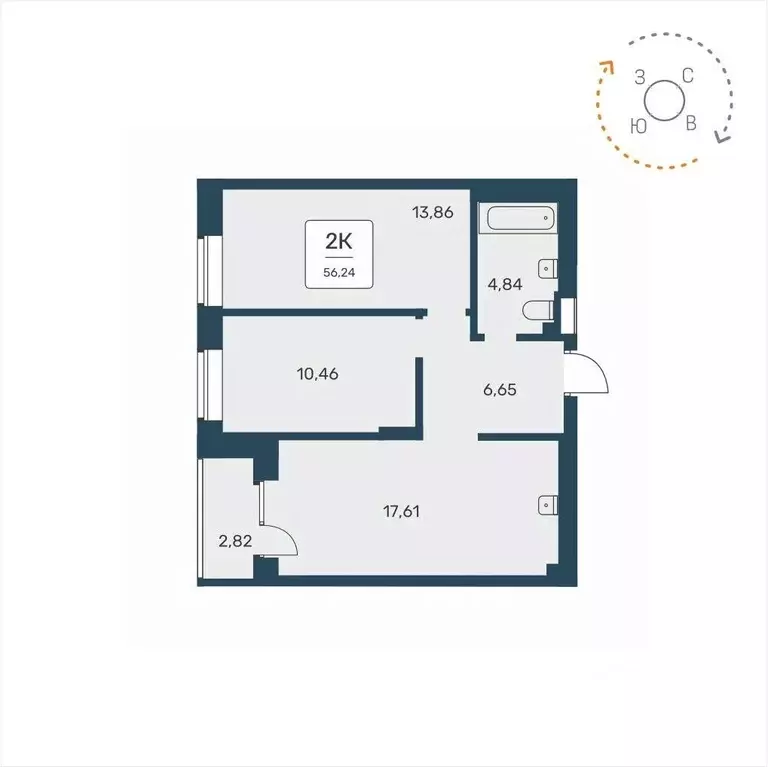 2-к кв. Новосибирская область, Новосибирск Расцветай на Авиастроителей ... - Фото 0