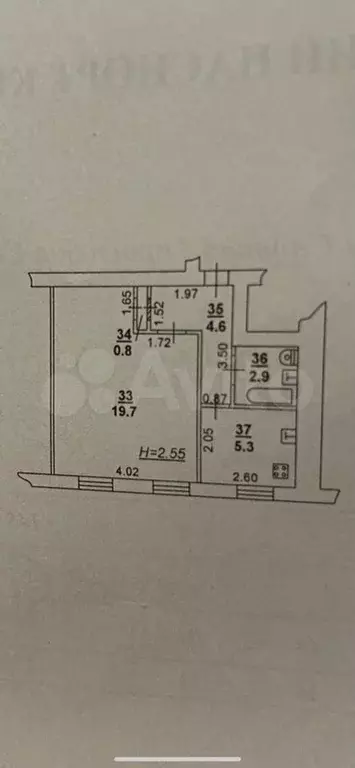 1-к. квартира, 35 м, 3/6 эт. - Фото 0