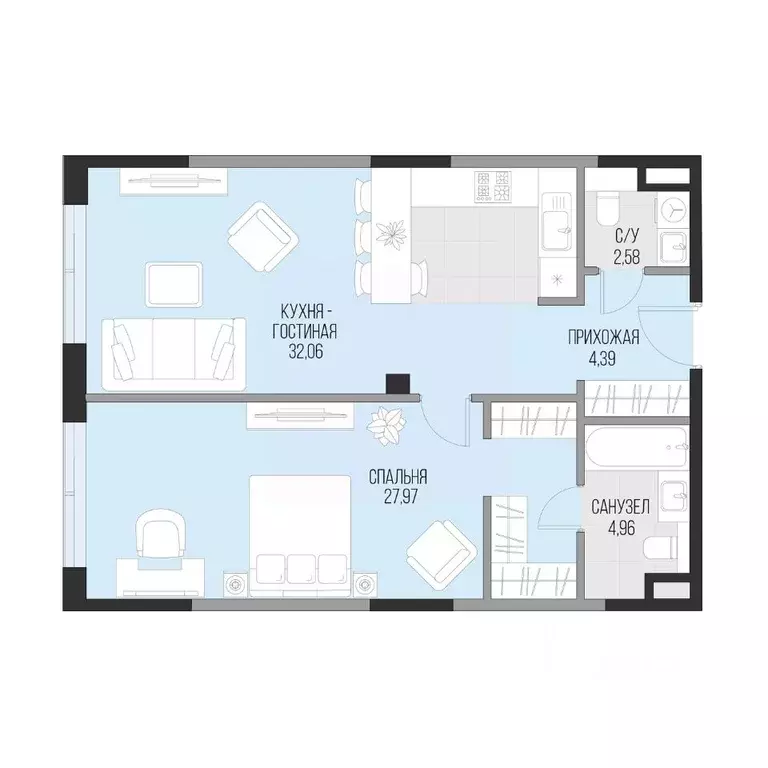 1-к кв. Москва Садовническая наб., 71 (71.96 м) - Фото 1