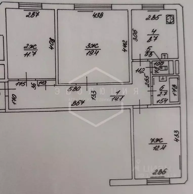 3-к кв. Калининградская область, Калининград Чкаловск мкр, ул. ... - Фото 2