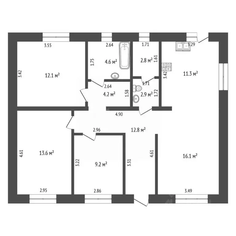 Дом в Тюменская область, Тюмень проезд Гурзуфский (94 м) - Фото 1