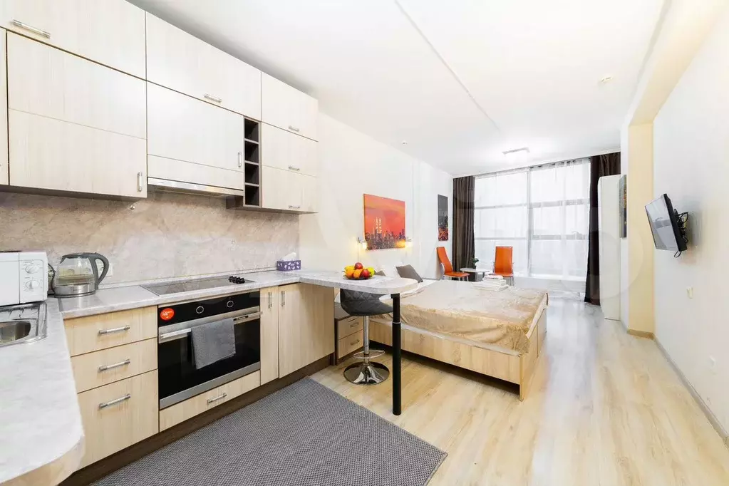 Апартаменты-студия, 27 м, 21/23 эт. - Фото 0