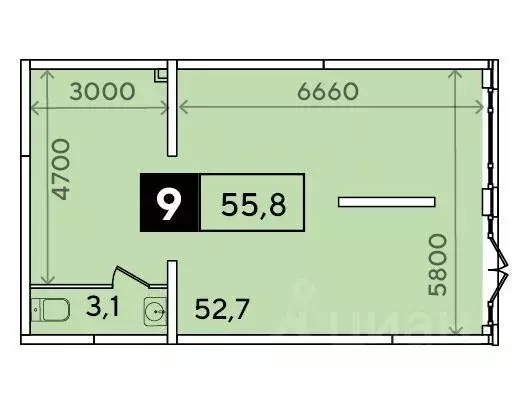 Офис в Краснодарский край, Краснодар ул. Ивана Беличенко, 91 (56 м) - Фото 1