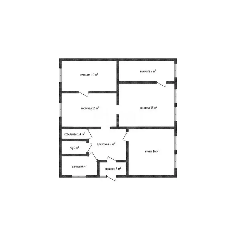 Дом в Строитель, Садовый переулок (83.7 м) - Фото 1