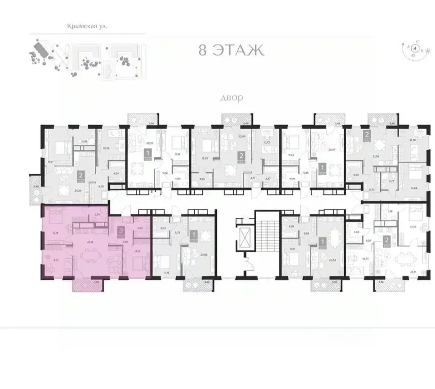 3-к кв. Курская область, Курск ул. Бойцов 9-й Дивизии, 9 (76.66 м) - Фото 1