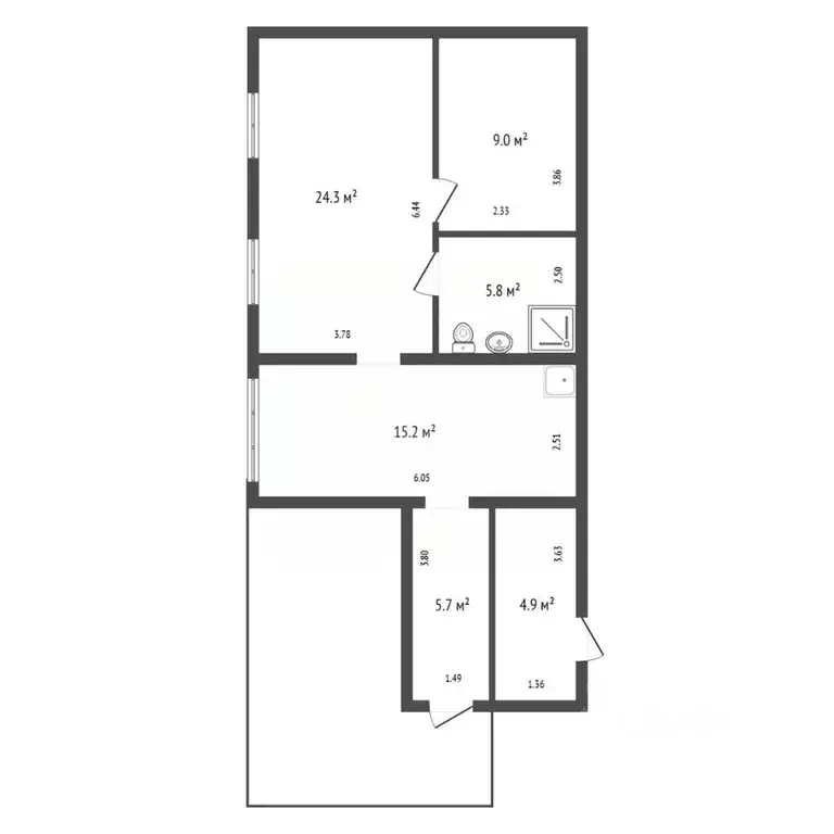 Дом в Красноярский край, Красноярск городской округ, пос. Солонцы ул. ... - Фото 1