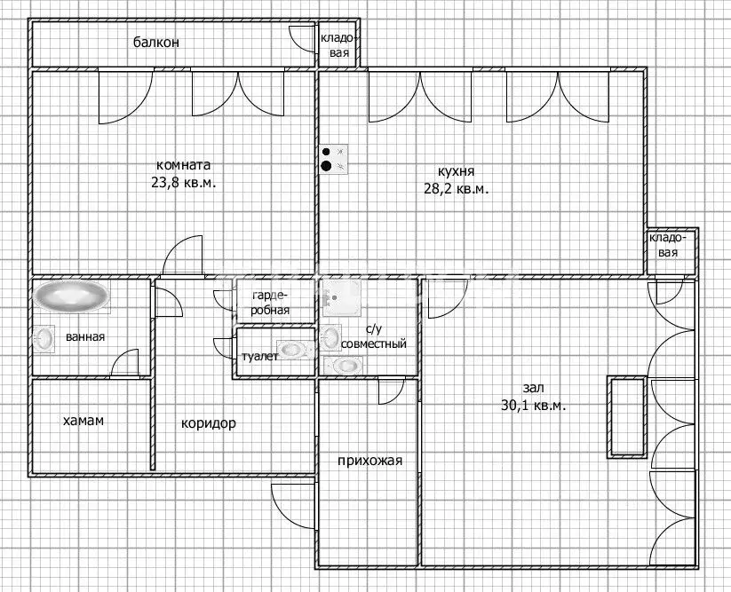 3-к кв. Брянская область, Брянск ул. 2-я Мичурина, 31 (117.7 м) - Фото 2