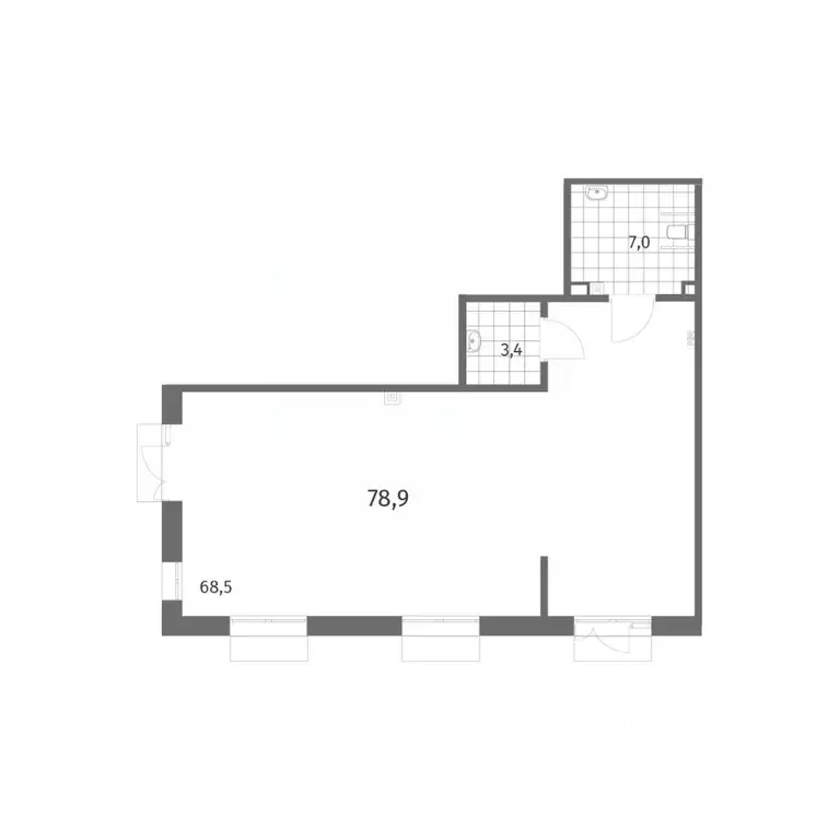 Помещение свободного назначения в Санкт-Петербург ул. Шкиперский ... - Фото 2