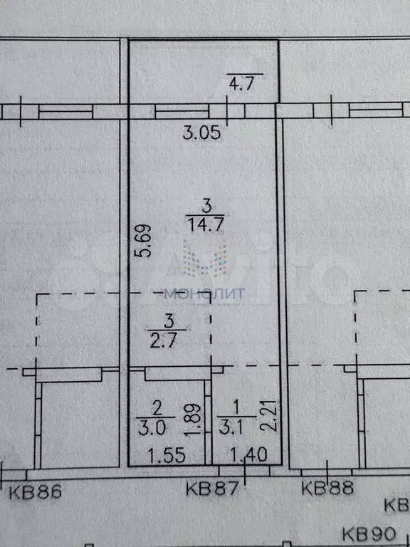 Квартира-студия, 23,5 м, 10/18 эт. - Фото 0