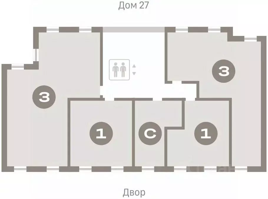 3-к кв. Новосибирская область, Новосибирск ул. Владимира Заровного, 29 ... - Фото 1