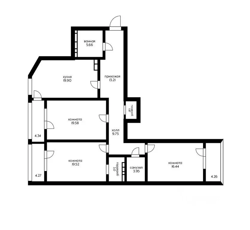3-к кв. Краснодарский край, Краснодар ул. Кожевенная, 26 (116.9 м) - Фото 2