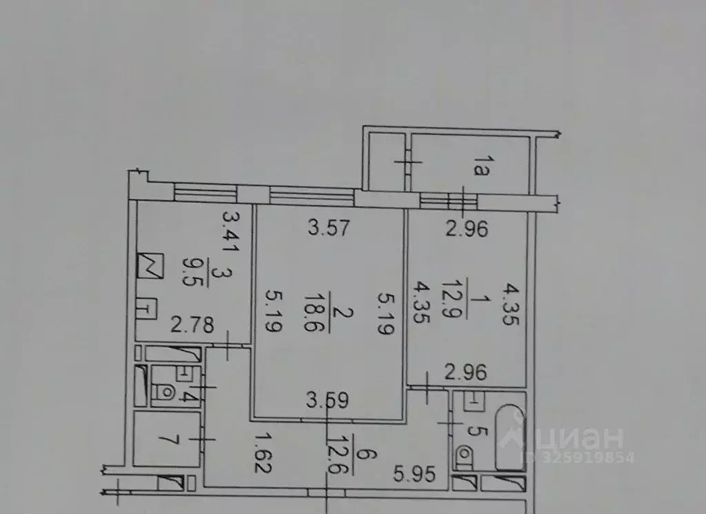 2-к кв. Москва просп. Вернадского, 69 (64.0 м) - Фото 2
