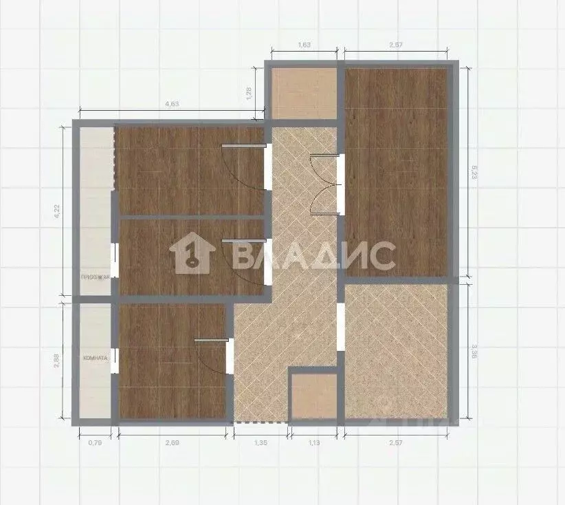 4-к кв. Пензенская область, Пенза ул. 8 Марта, 31 (96.9 м) - Фото 2