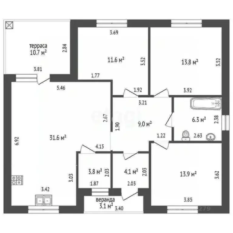 Дом в Белгородская область, Белгородский район, Пушкарское с/пос, с. ... - Фото 2