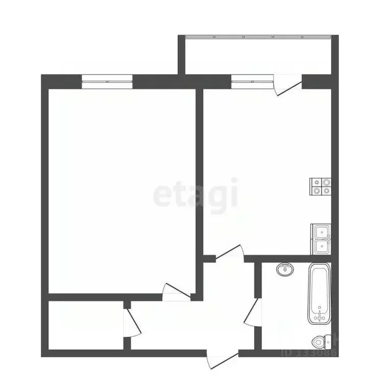 1-к кв. Омская область, Омск ул. Красный Путь, 101к1 (38.7 м) - Фото 2