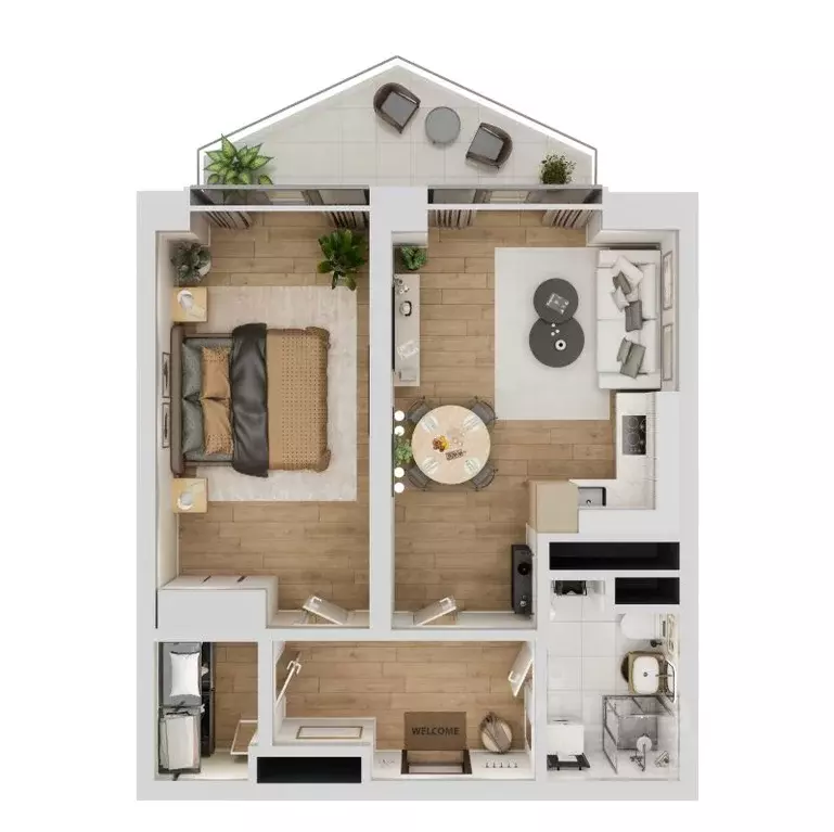 1-к кв. Крым, Алушта ул. Октябрьская, 10 (56.2 м) - Фото 2