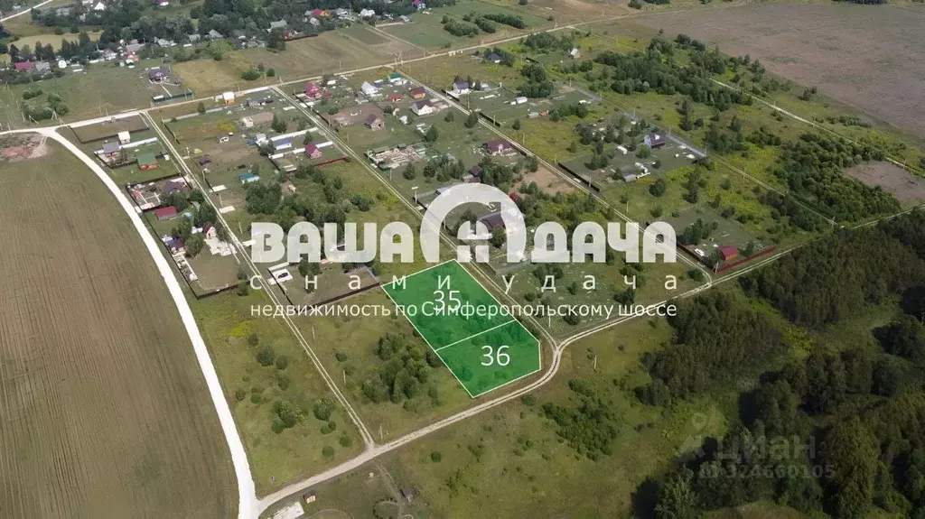 Участок в Тульская область, Заокский район, Демидовское с/пос, с. ... - Фото 2