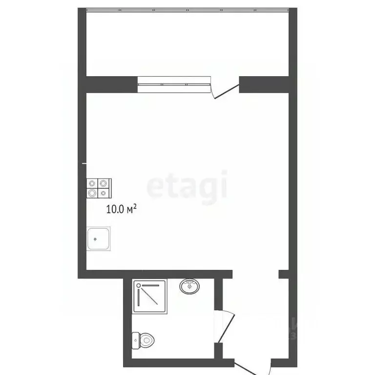 Студия Тюменская область, Тюмень Олимпийская ул., 12а (16.5 м) - Фото 2