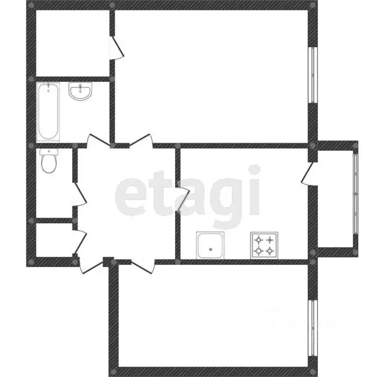 2-к кв. Ямало-Ненецкий АО, Новый Уренгой Оптимистов мкр, 10/1 (67.9 м) - Фото 1