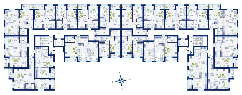 1-к кв. Калининградская область, Зеленоградск  (38.51 м) - Фото 2