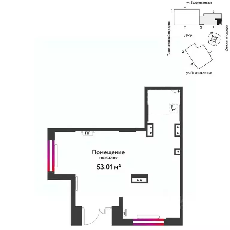 Торговая площадь в Тюменская область, Тюмень ул. Мельникайте, 42к1 (53 ... - Фото 1