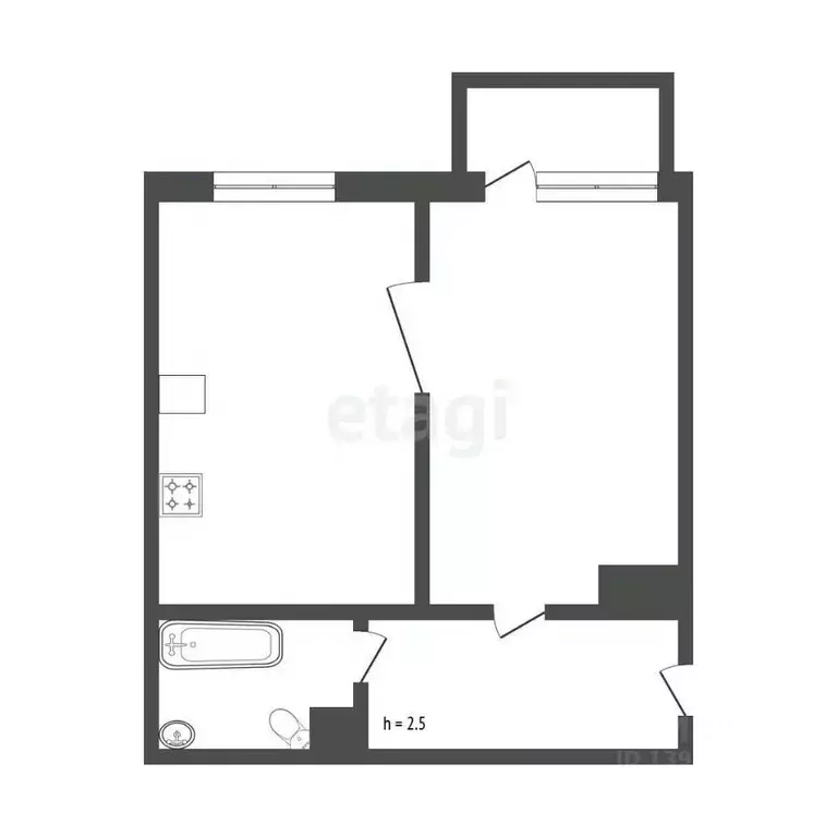 1-к кв. Бурятия, Улан-Удэ 140А мкр, 6 (32.0 м) - Фото 2