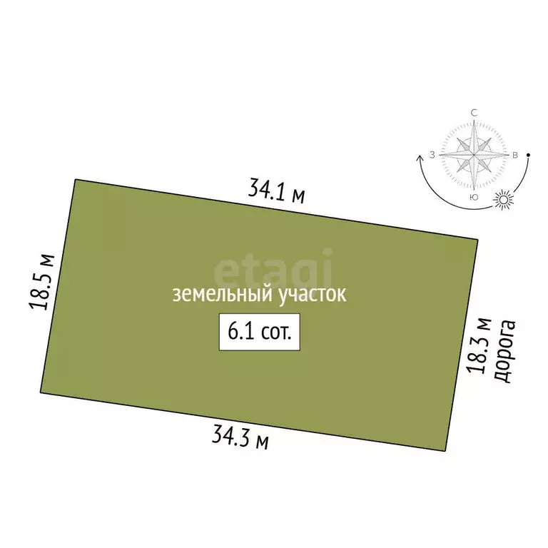 Участок в Кабардино-Балкарская Республика, Нальчик (6.12 м) - Фото 1