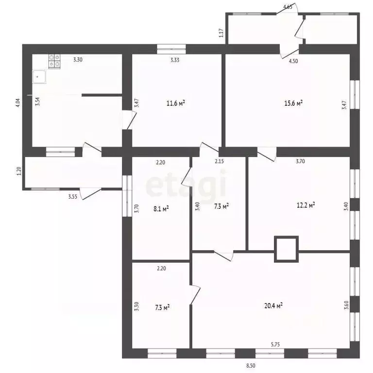 Дом в Тюменская область, Тюмень Братская ул. (104 м) - Фото 2