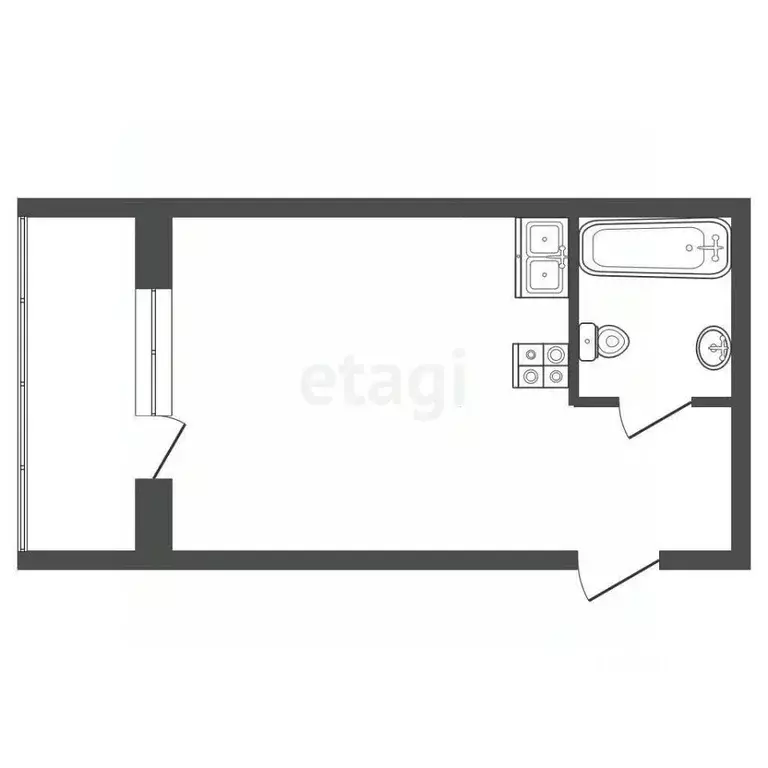 Студия Ростовская область, Ростов-на-Дону, Нахичевань ул. 26-я Линия, ... - Фото 2