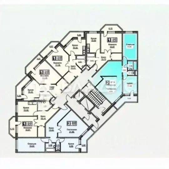 2-к кв. Московская область, Раменское ул. Мира, 6 (67.9 м) - Фото 2