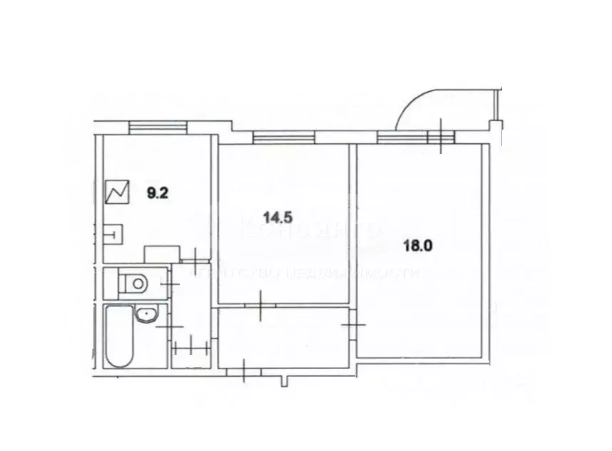 2-к кв. Москва ул. Дыбенко, 26к1 (54.0 м) - Фото 2