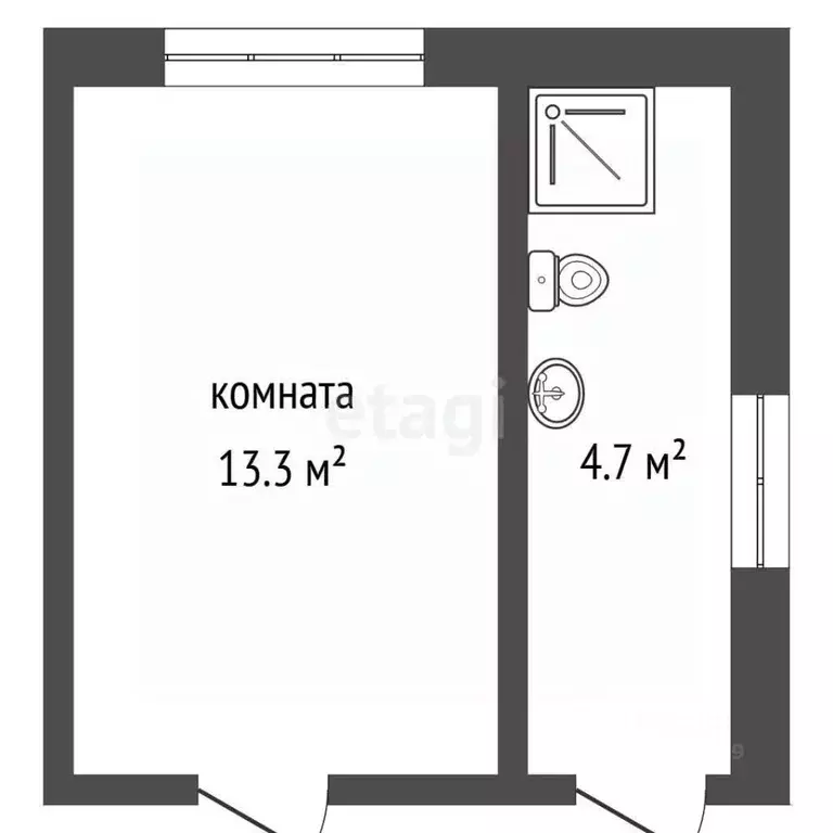 Комната Тамбовская область, Тамбов Моршанское ш., 28А (13.3 м) - Фото 1