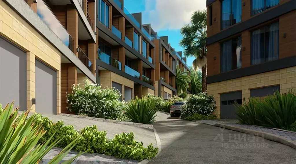 Таунхаус в Краснодарский край, Сочи Донская мкр, пер. Донской (202 м) - Фото 2