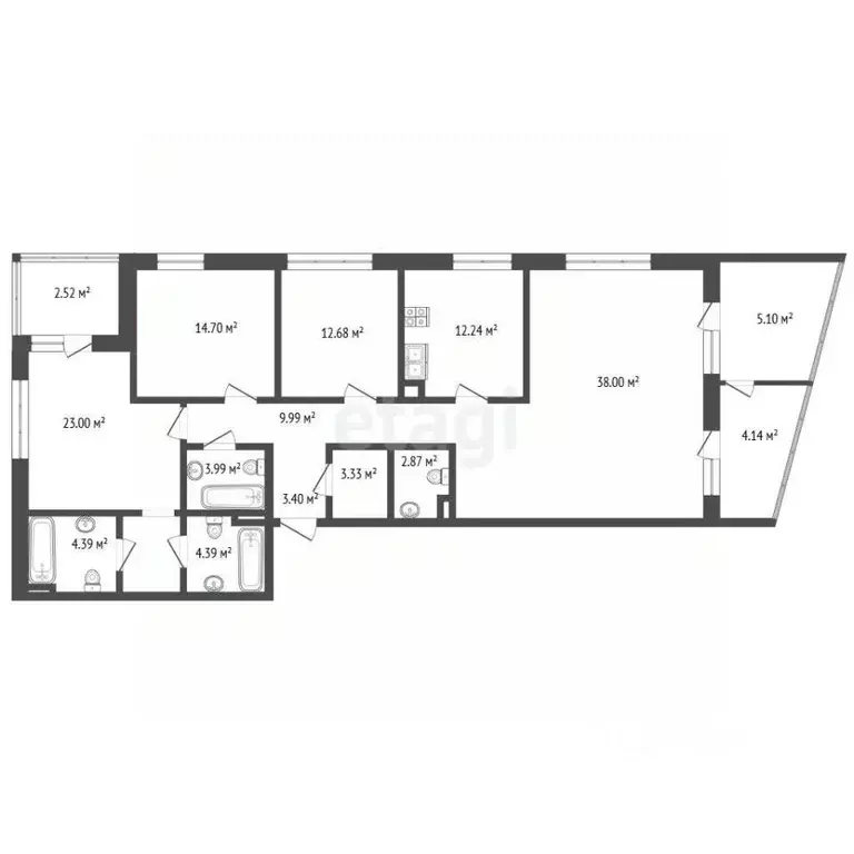 5-к кв. Москва ул. Эдуарда Стрельцова, 2к2 (134.0 м) - Фото 2