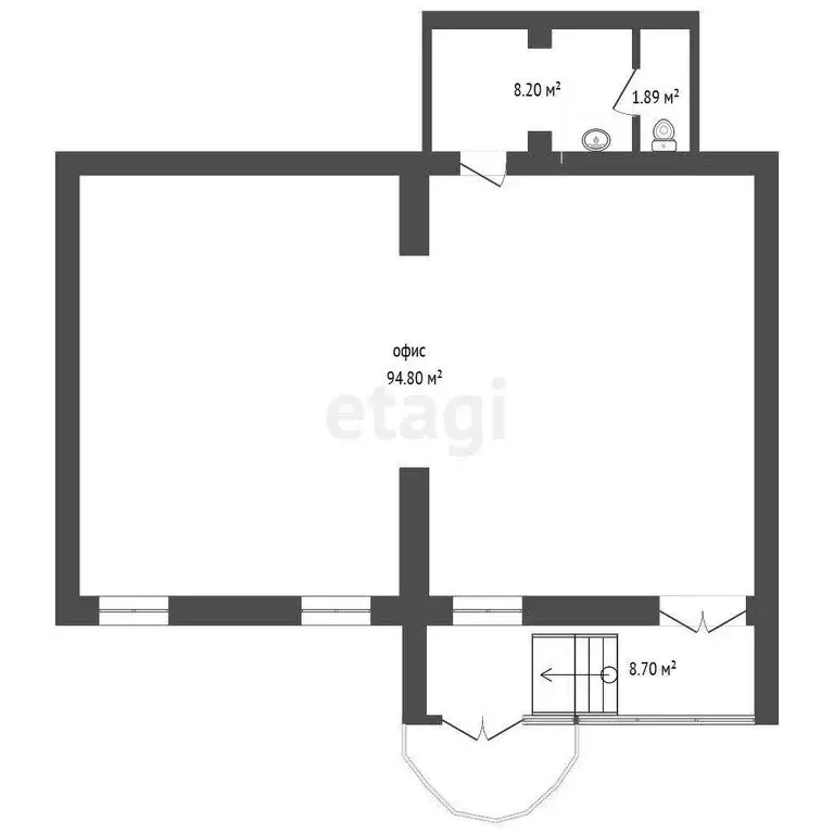 Помещение свободного назначения (113.5 м) - Фото 1