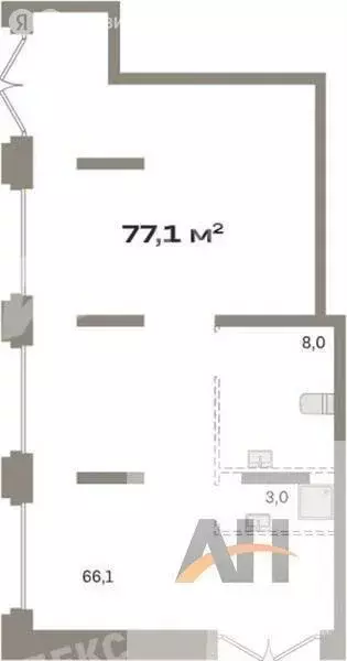Помещение свободного назначения (77 м) - Фото 2