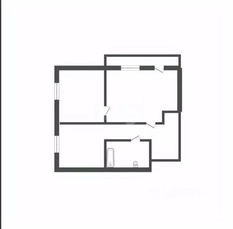 2-к кв. Белгородская область, Белгород ул. Попова, 48 (41.2 м) - Фото 2