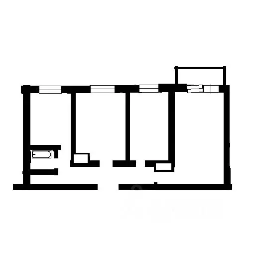 2-к кв. Ленинградская область, Приозерск ул. Гагарина, 18 (54.1 м) - Фото 2