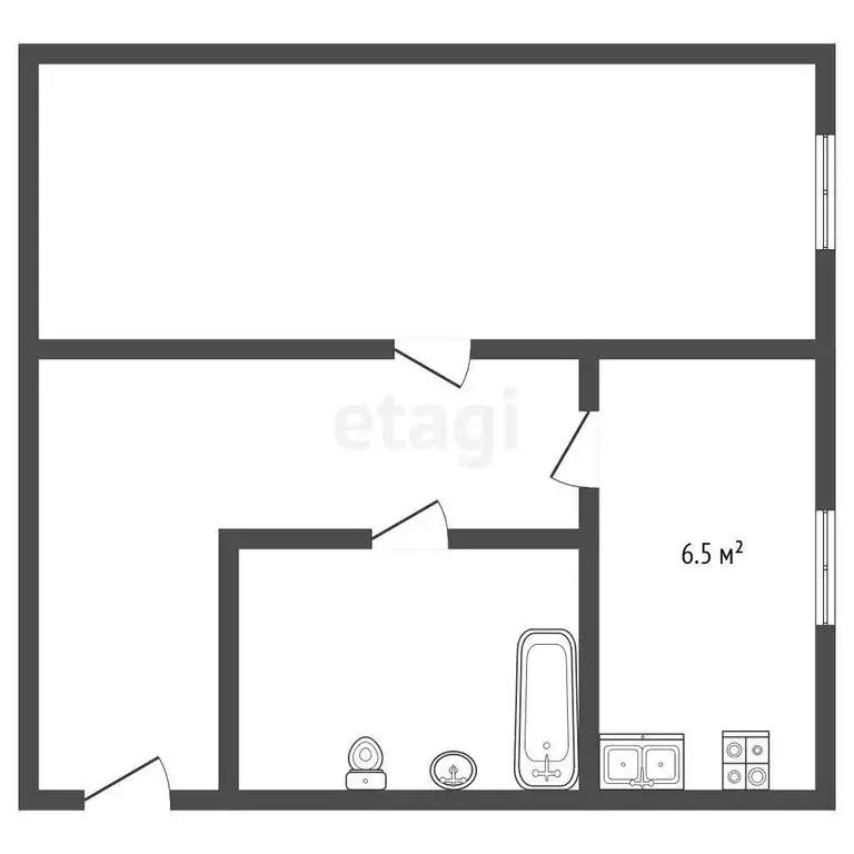 1-комнатная квартира: Сертолово, Заречная улица, 7 (31.7 м) - Фото 1