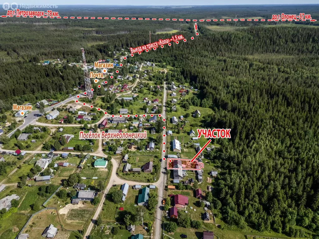 Дом в Верхнеолонецкий, Лесная улица, 21 (48 м) - Фото 0