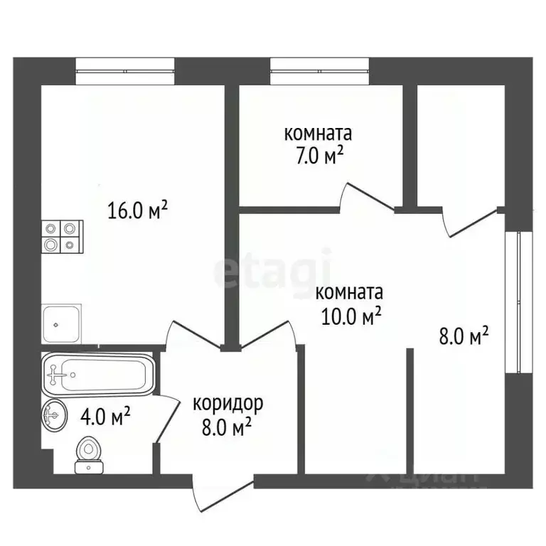 1-к кв. Краснодарский край, Новороссийск городской округ, с. Мысхако ... - Фото 2