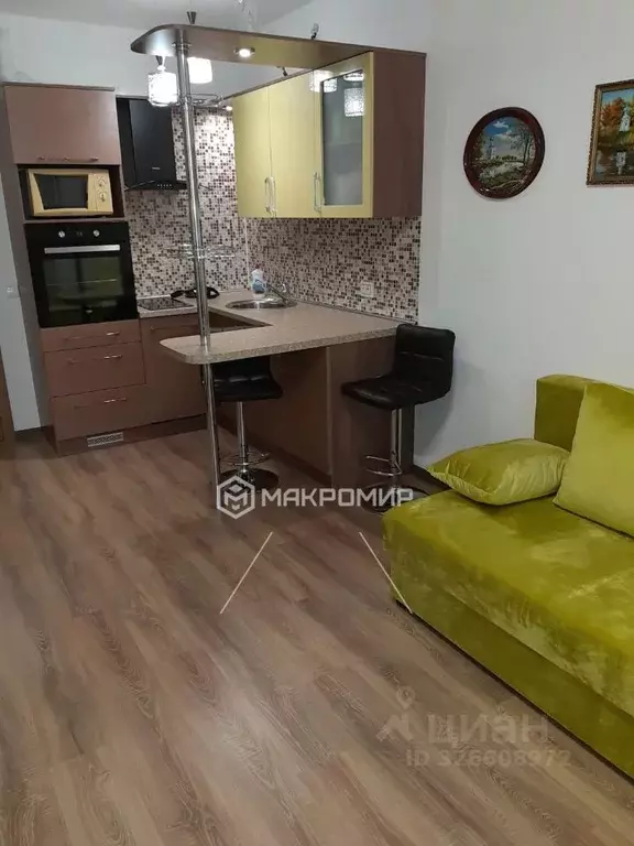 Студия Санкт-Петербург ул. Тамбасова, 3к1 (27.0 м) - Фото 1