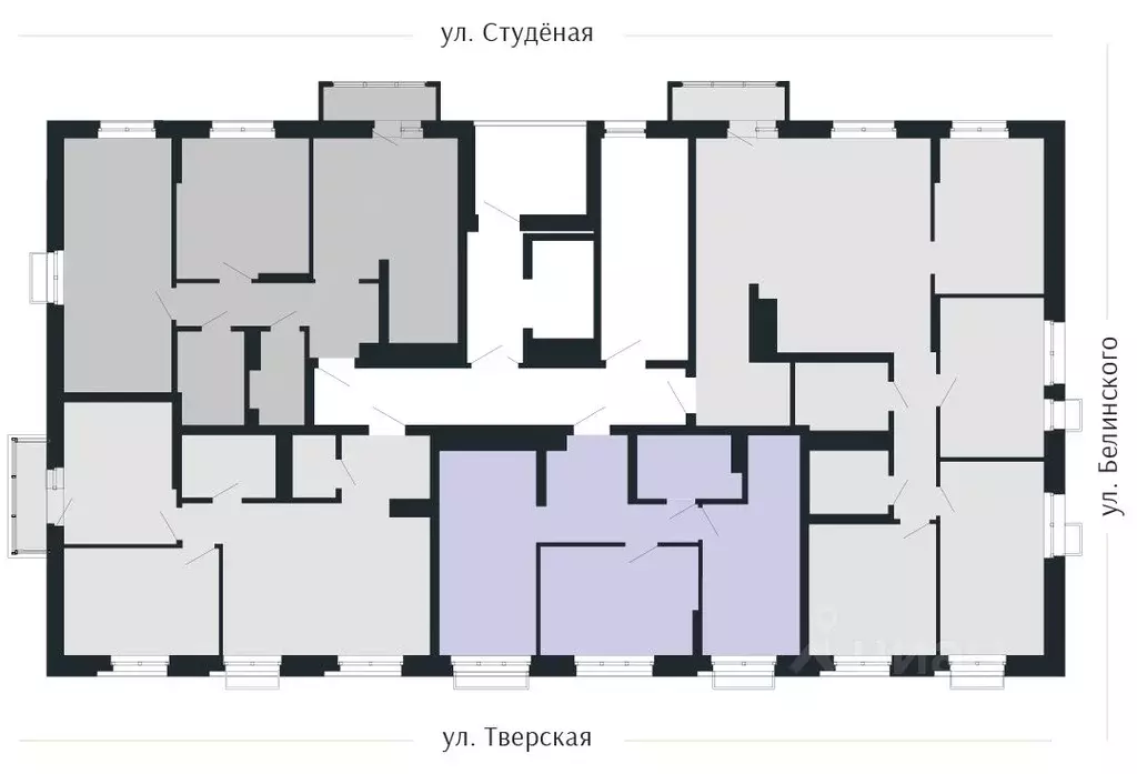 2-к кв. Нижегородская область, Нижний Новгород Резиденция жилой ... - Фото 2