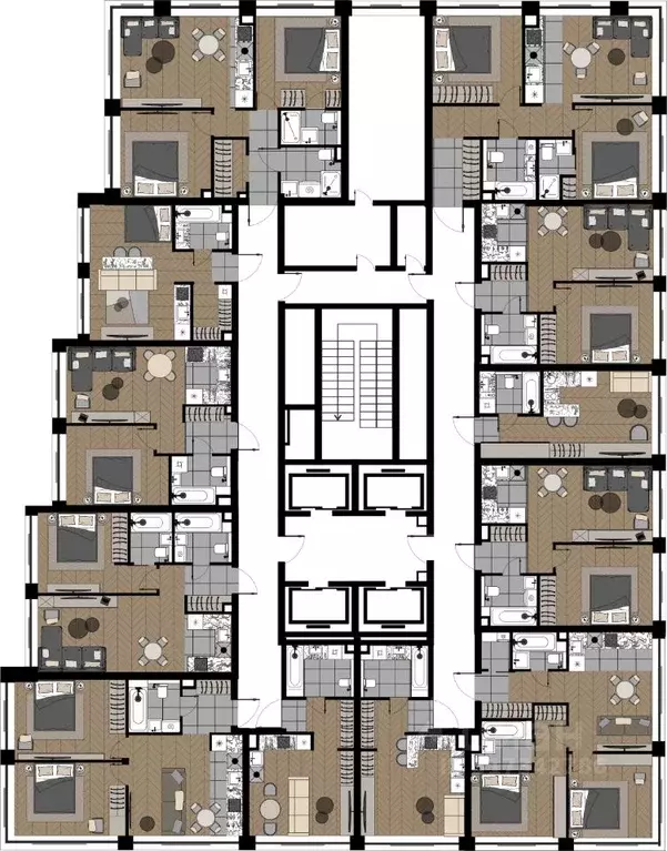 Студия Москва ул. Берзарина, 37 (26.64 м) - Фото 1