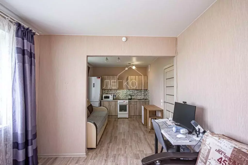 1-к кв. Новосибирская область, Новосибирск ул. Титова, 255/2 (32.4 м) - Фото 0