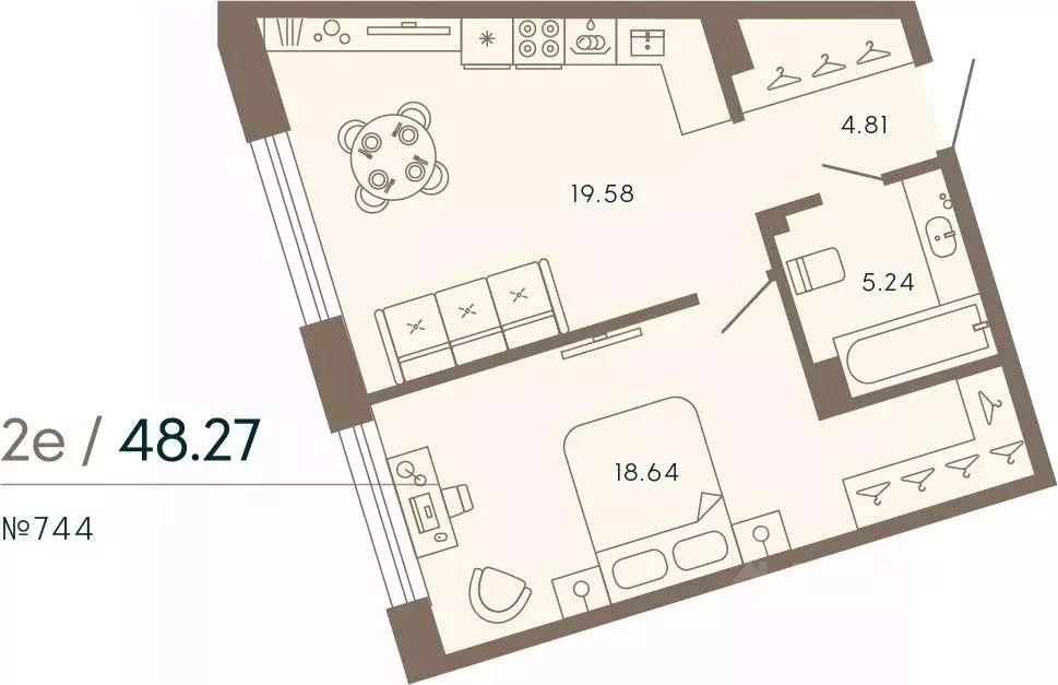 1-к кв. Санкт-Петербург Ремесленная ул., 17литЗ (48.27 м) - Фото 0