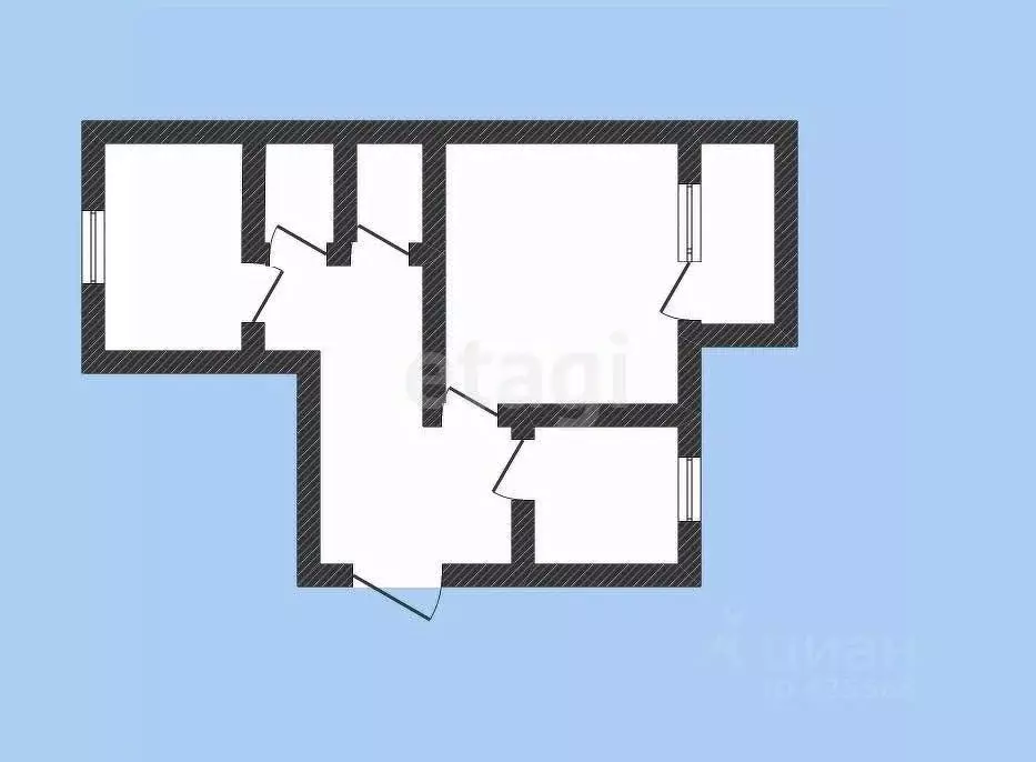 2-к кв. Белгородская область, Губкин ул. Космонавтов, 9А (51.6 м) - Фото 1