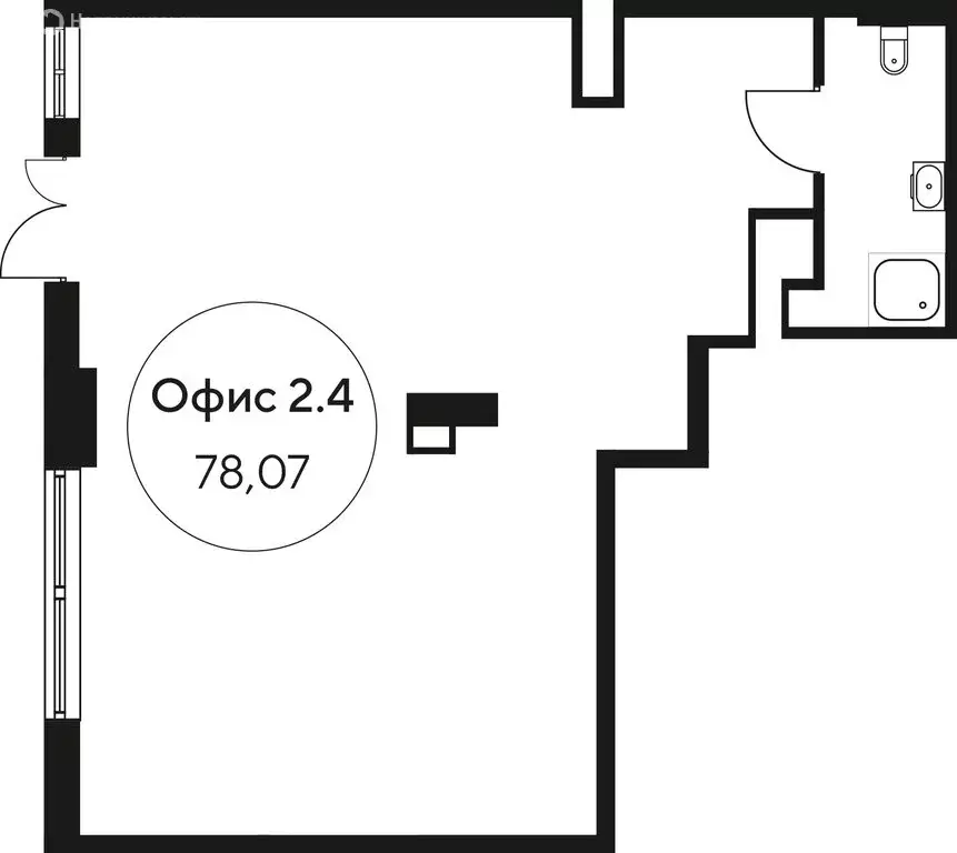 Офис (78.07 м) - Фото 1